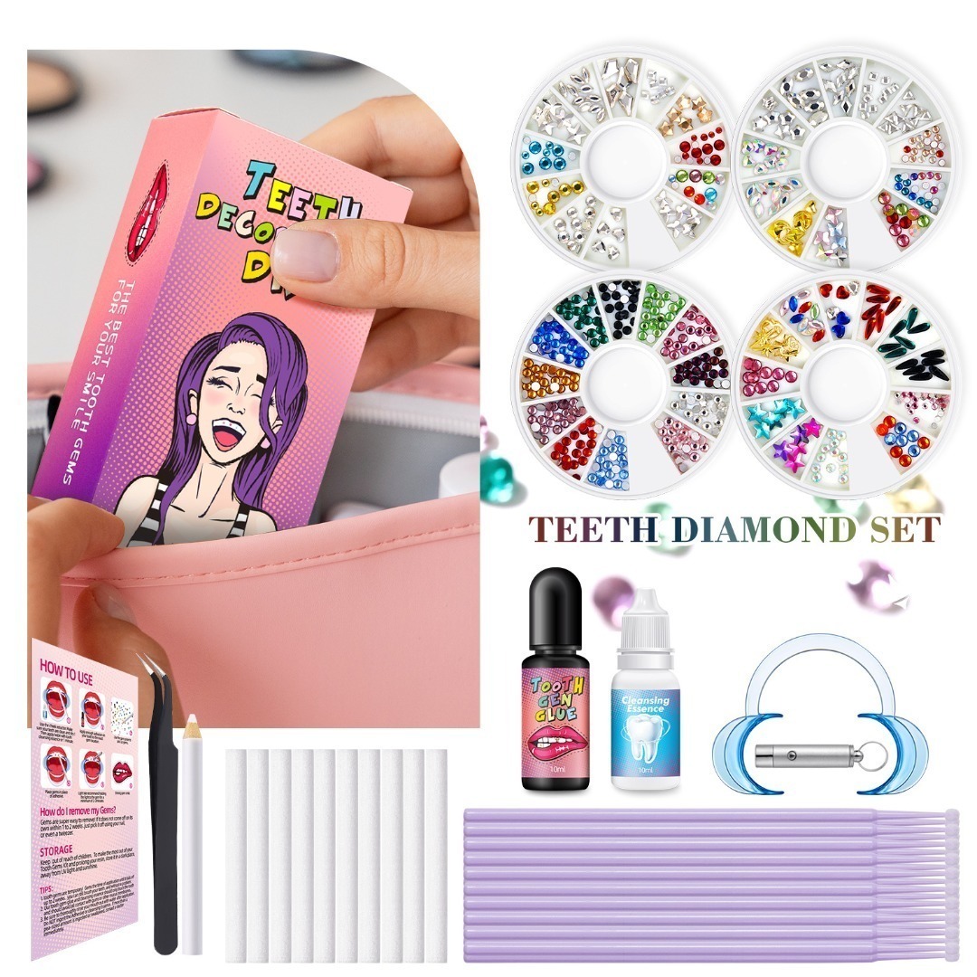 Tooth Gem Kit - Kit di gemme per denti fai-da-te