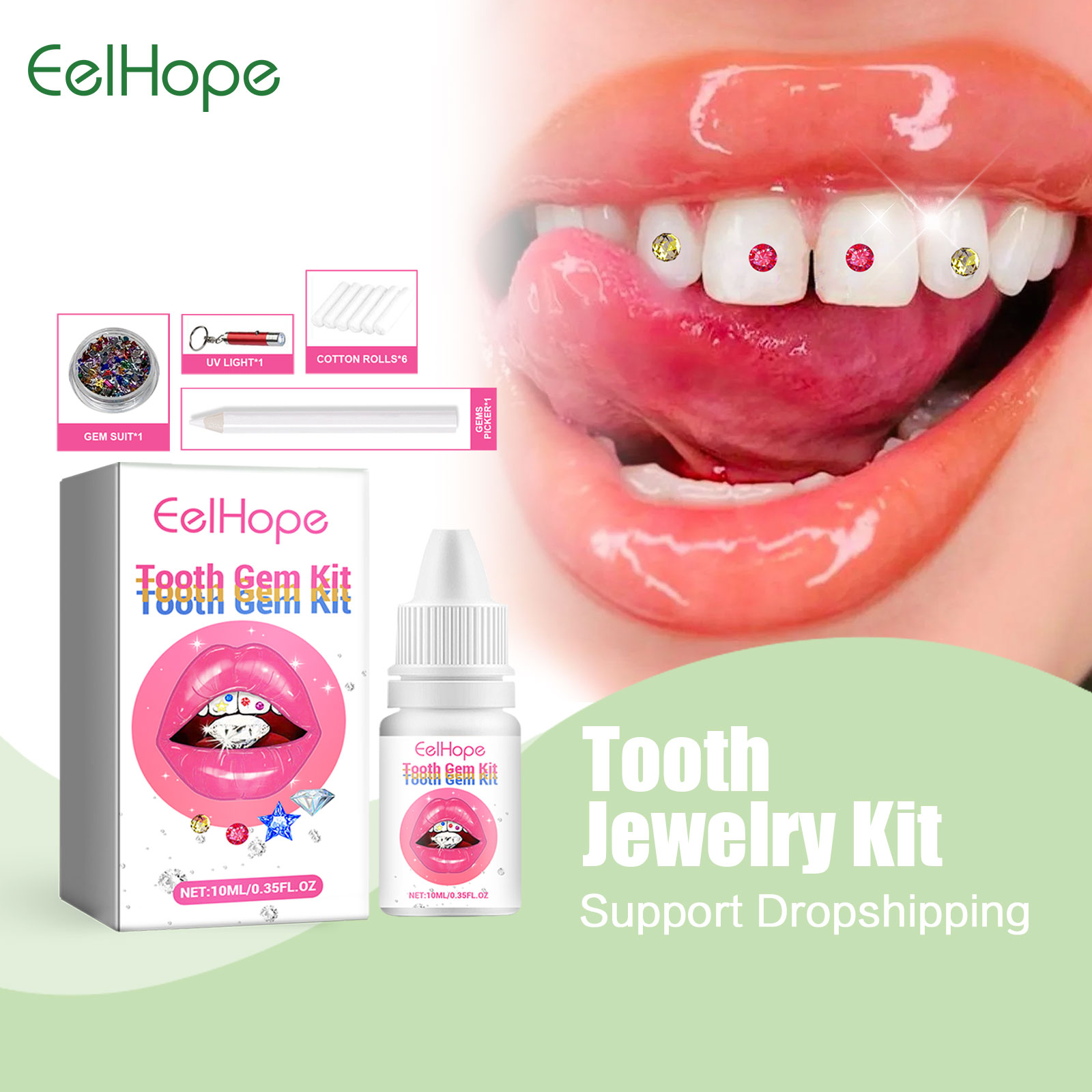 Tooth Gem Kit - Kit di gemme per denti fai-da-te