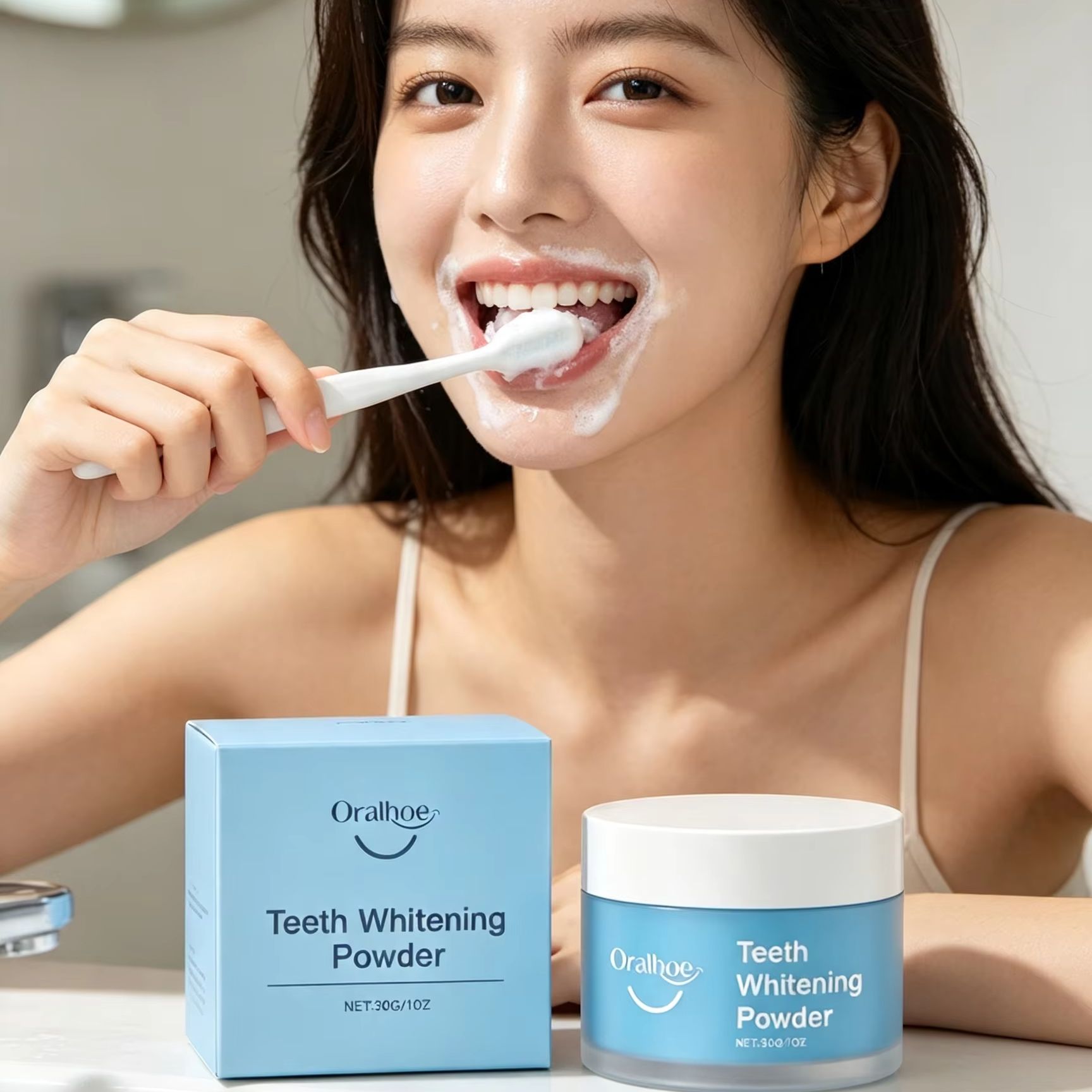 Teeth Whitening Ulta - Polvere Dentale Oralhoe per Pulizia Profonda,