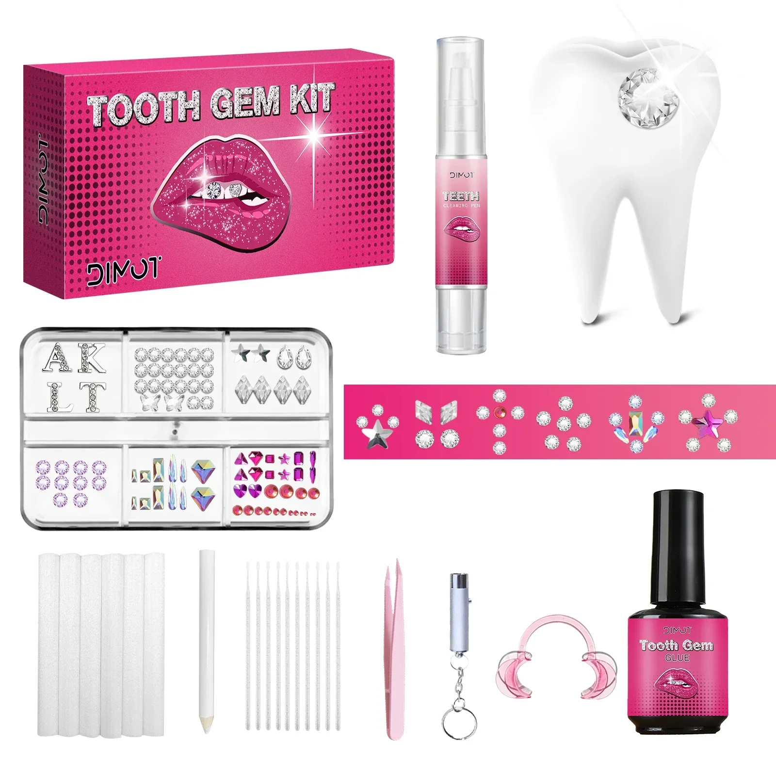Tooth Gem Kit - Kit di gemme per denti fai-da-te