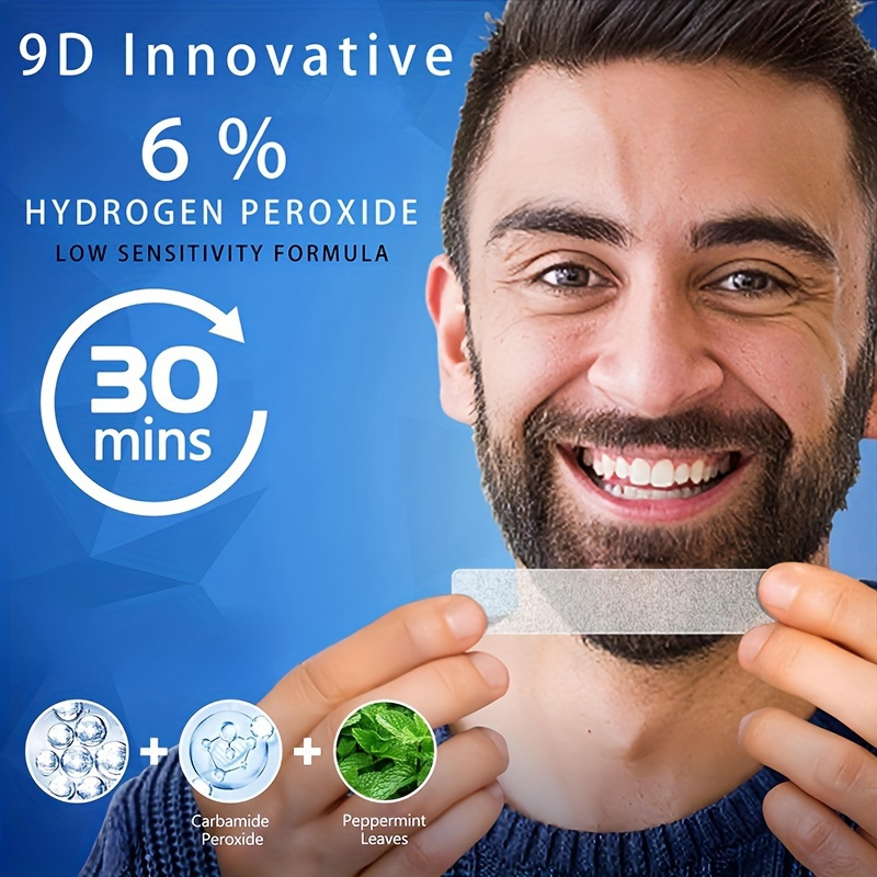21 paia di strisce sbiancanti  - Teeth Whitening Hydrogen Peroxide recensione e prezzo