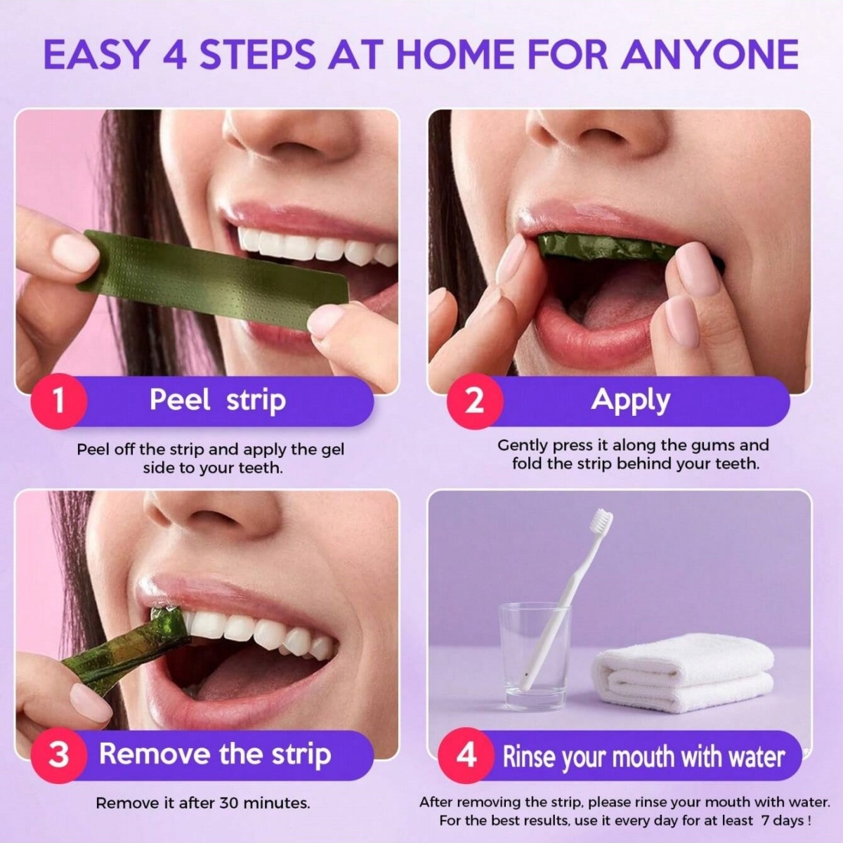 Adesivi sbiancanti per denti d - Teeth Whitening Hydrogen Peroxide recensione e prezzo