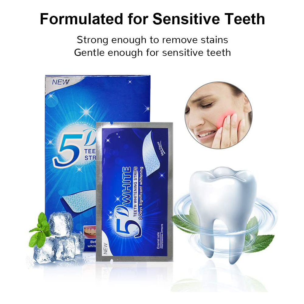Strisce Sbiancanti 5D per Dent - Teeth Whitening Hydrogen Peroxide recensione e prezzo